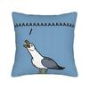 Lustige schreiende Möwe Kissenbezug, AAAAA Meme Kissenbezug, Cartoon Vogel Kunst Dekor für Wohnzimmer Schlafzimmer Sofa