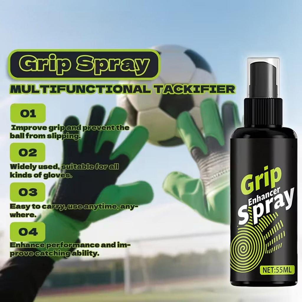 55ml Anti-Slip Glove Glue Spray Sticky Enhancer Training Grip for Football Soccer Volleyball Baseball Boxing Golf Kids Youth