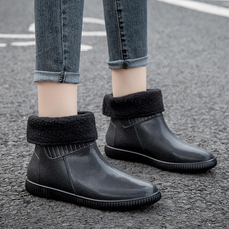 Women's Non-slip Waterproof Rubber Short Boots - Fashionable Korean Style Summer Rain Shoes