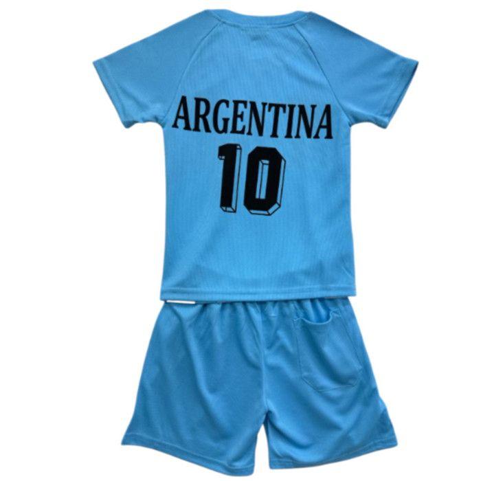 Ensemble Football Enfant - Inspiré de l'Argentin - Maillot et Short - Bleu ciel - - Bleu