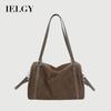 Retro Fashion Suede Ladies Messenger Bag - Large Capacity & One Shoulder Design