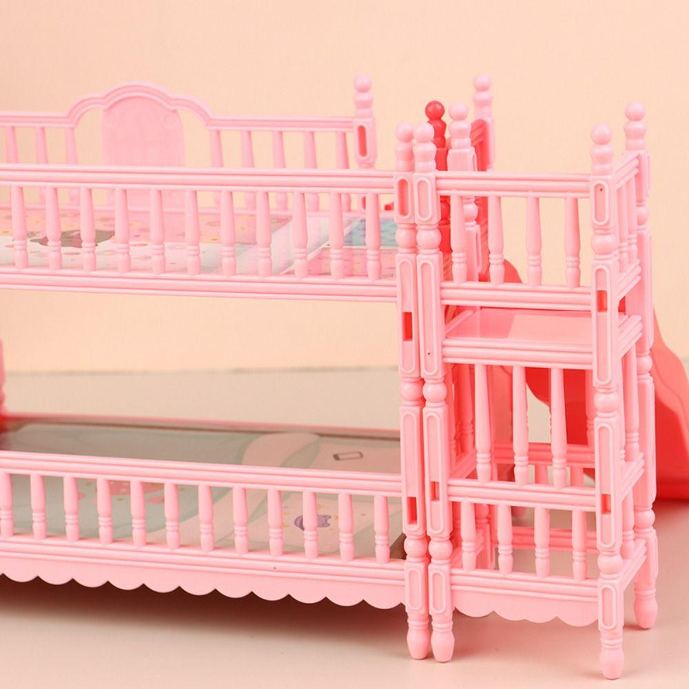 Pretend Play Doll Bed Princess Bedroom Decoration Dollhouse Furniture Doll Accessery