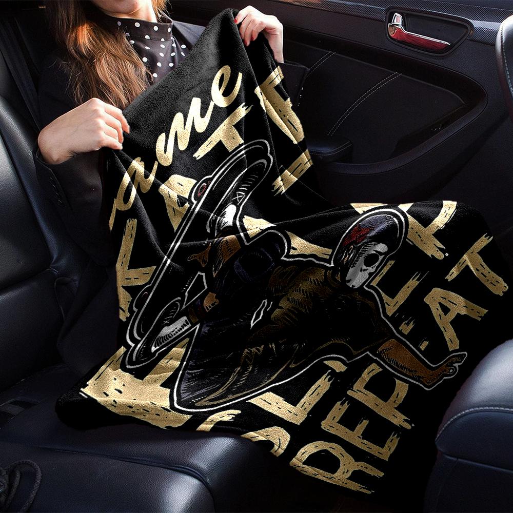 Custom Name skateboard Theme Printed Blanket - Perfect for Couch, Bed, Travel & Outdoor Use | Machine Washable, Cozy & Durable.