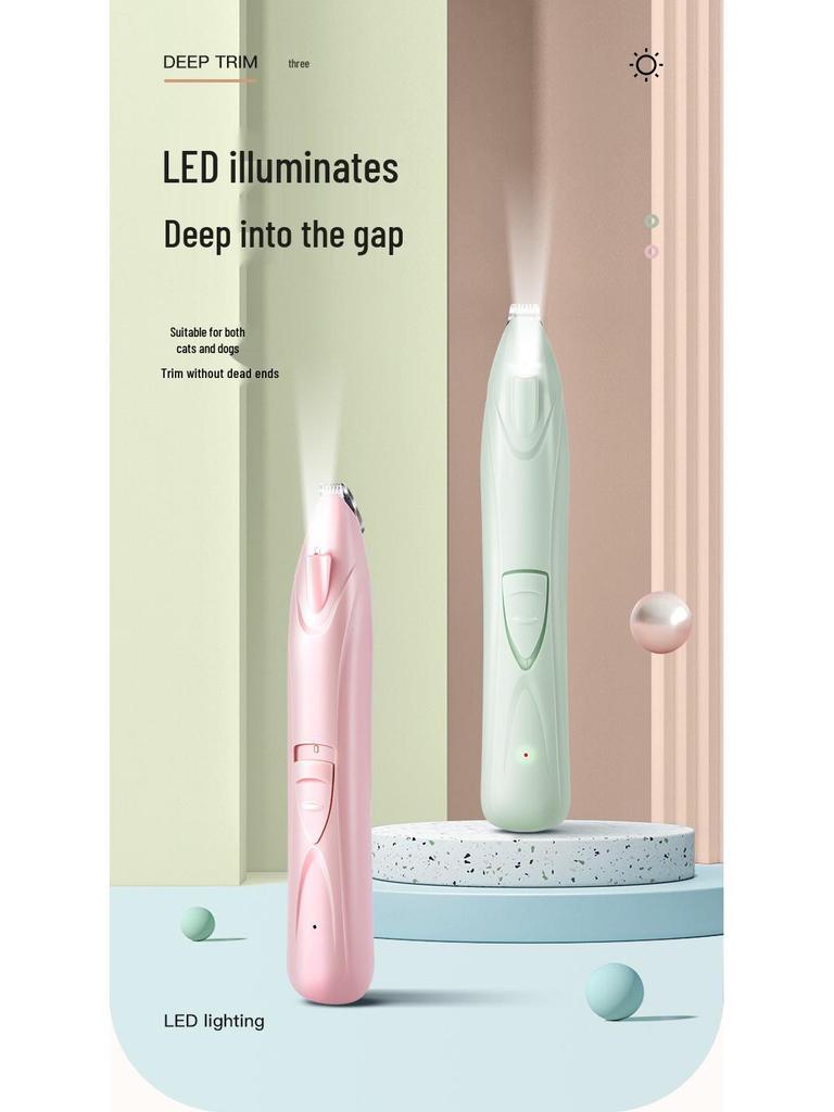 Elektrische Haarschneidemaschine für Haustiere: Katzen- & Hunde-Rasierer, Pfoten-Trimmer, Fußhaarentferner