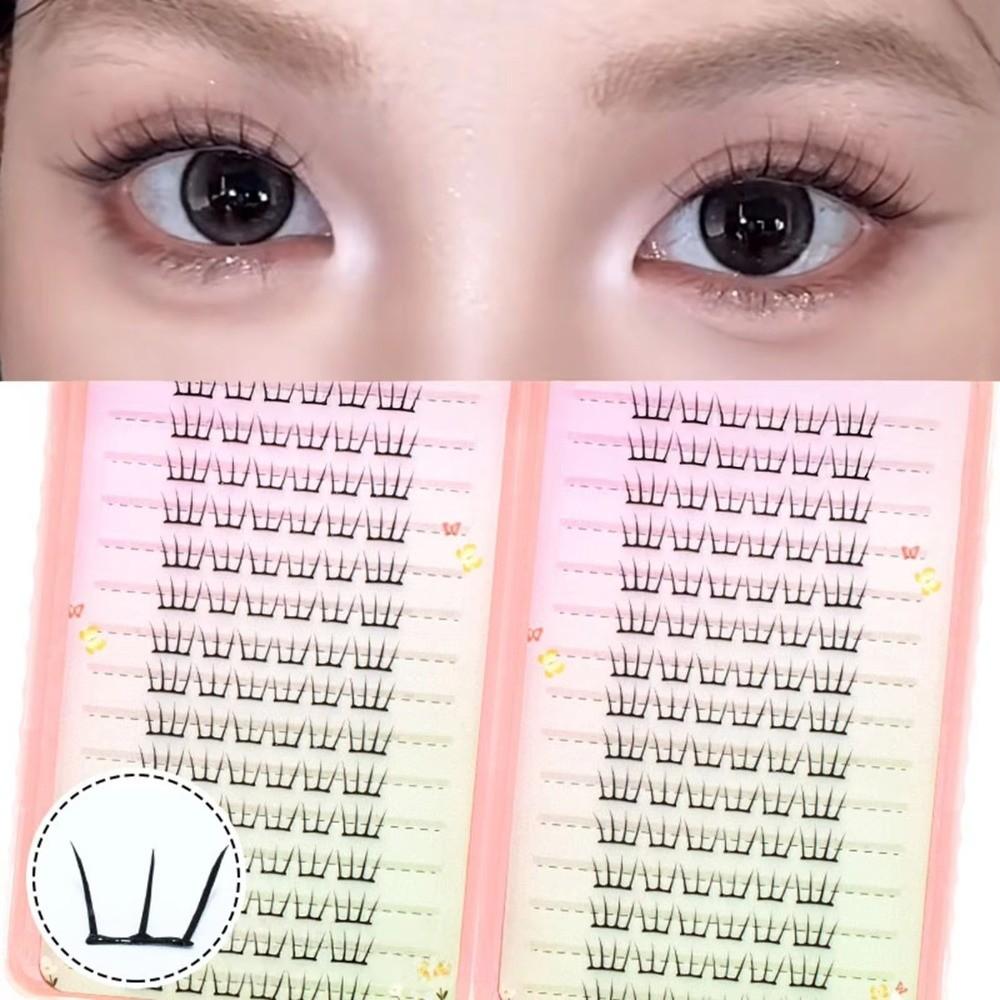 Black Color DIY Fake Lash Natural Style False Eyelashes New Lash Extensions for Idol Girls