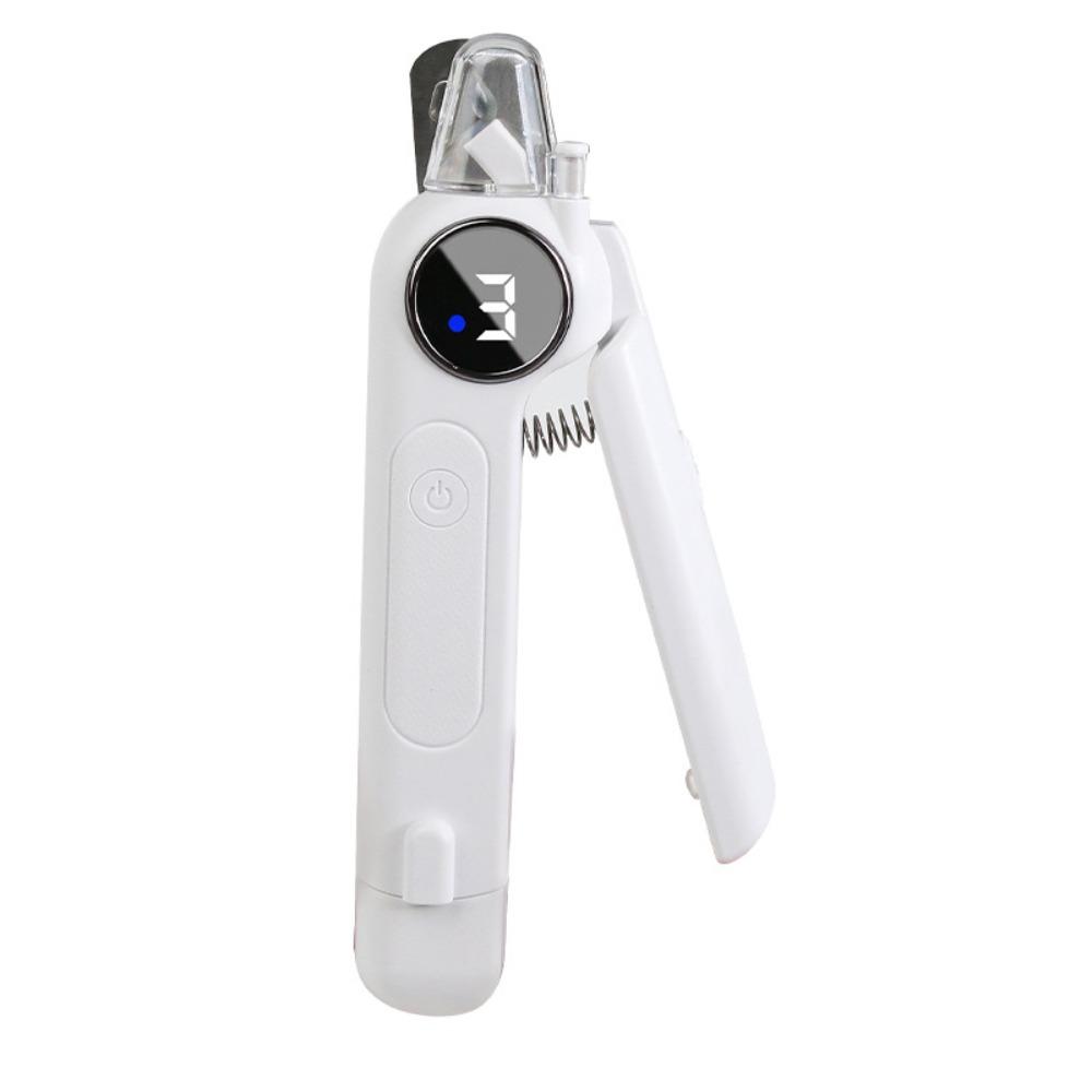 

LED Light Dog Cat Nail Grinder 2-in-1 Dog Cat Claw Care File for Large Medium Puppy Dogs белый
