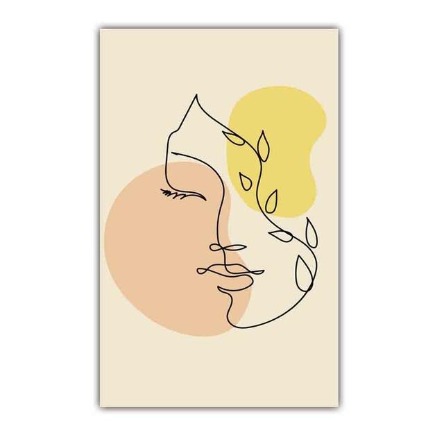 Nordic Abstract Art Figure Canvas Painting Minimalist Lines Matisse Poster Office Living Room Bedroom Home Decoration Mural No Frame