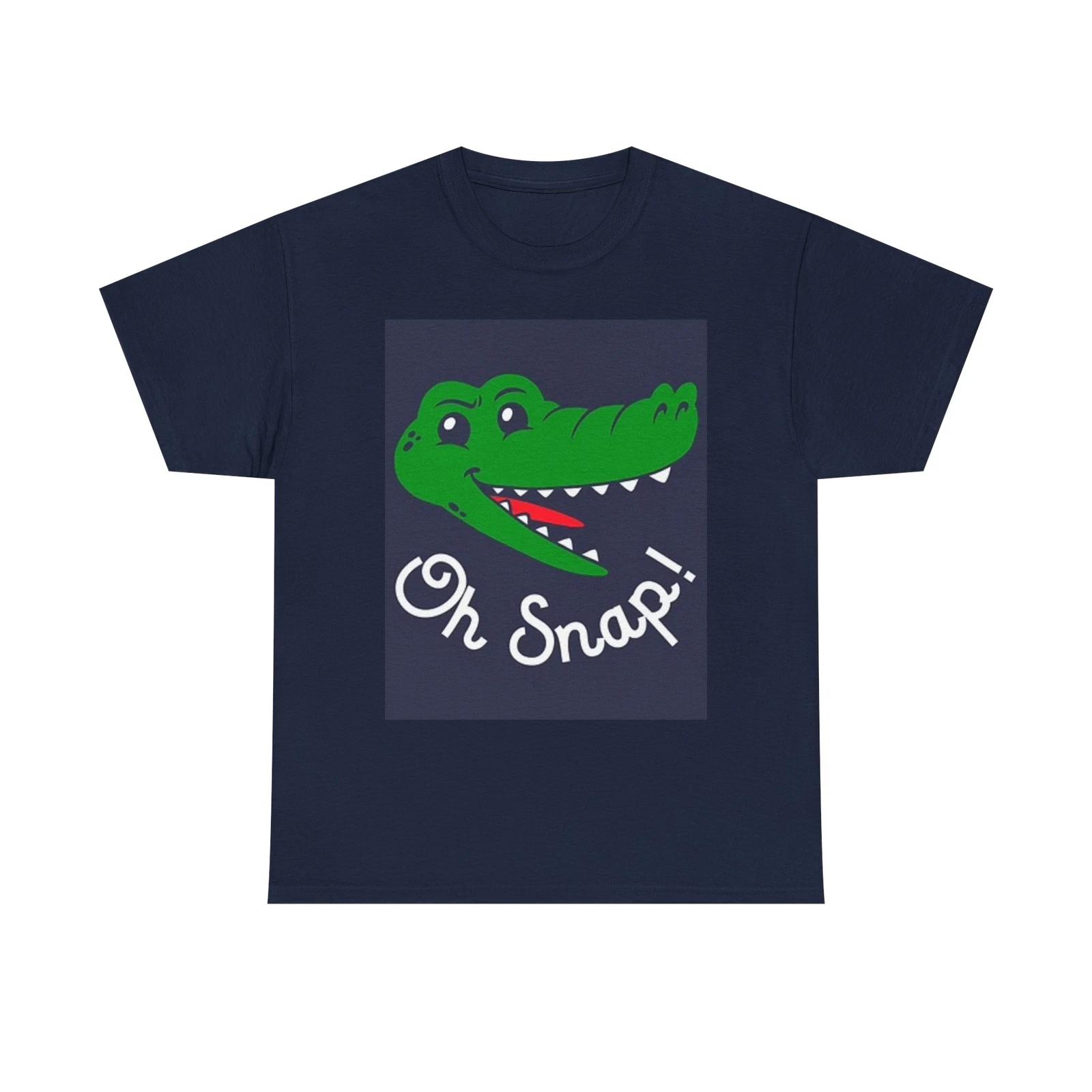 Men s and Women s T-shirts Oh Snap Alligator Funny XXXXL