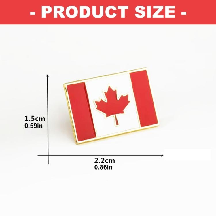 Classical Canadian Flag Brooch Sturdy Alloy Maple Needle Badge Office Wear Decoration For Long Lasting Wear