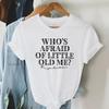 2024 New TTPD Music Album T-Shirts Women's Who's Afraid of Little Old Me Print T Shirt Harajuku O-Neck Short Sleeve Fans Tshirt