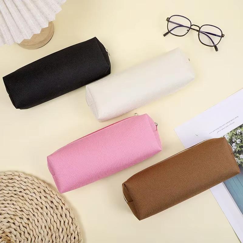 Simple Portable Pencil Case Oxford Cloth Pencil Bag For Students Back To School Storage Stationery Supply Pencil Pouch