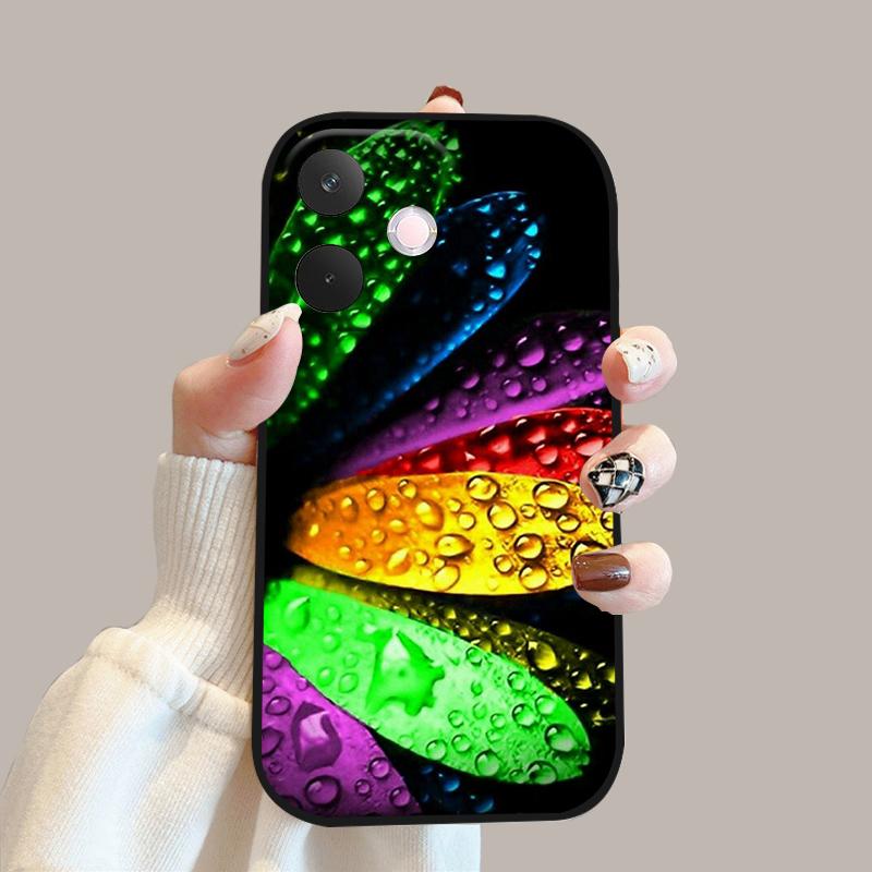Dla Oppo A5 Pro 5G Miękkie Etui Kwiaty Moda Silikonowe TPU Zderzak Telefonu Pokrowiec Dla Oppo A 5 Pro 5G Urocze Ochronne Etui Fundas