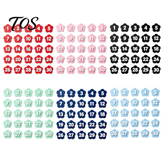 Classroom Grouping Labels 30PCS Numbered Pencil Toppers, Reusable Prevent Confusion Labels, Management System Plastic Tracking Marker Clips,