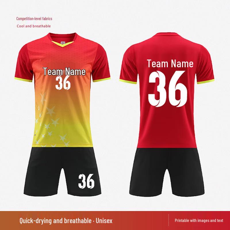 Tongye Breathable Football Training Uniform Set 3XS-4XL