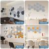 12pcs/set Self-adhesive Hexagonal Acoustic Panels Studio Processing Wall Board Mordern Home Office Living Room Bedroom Decor
