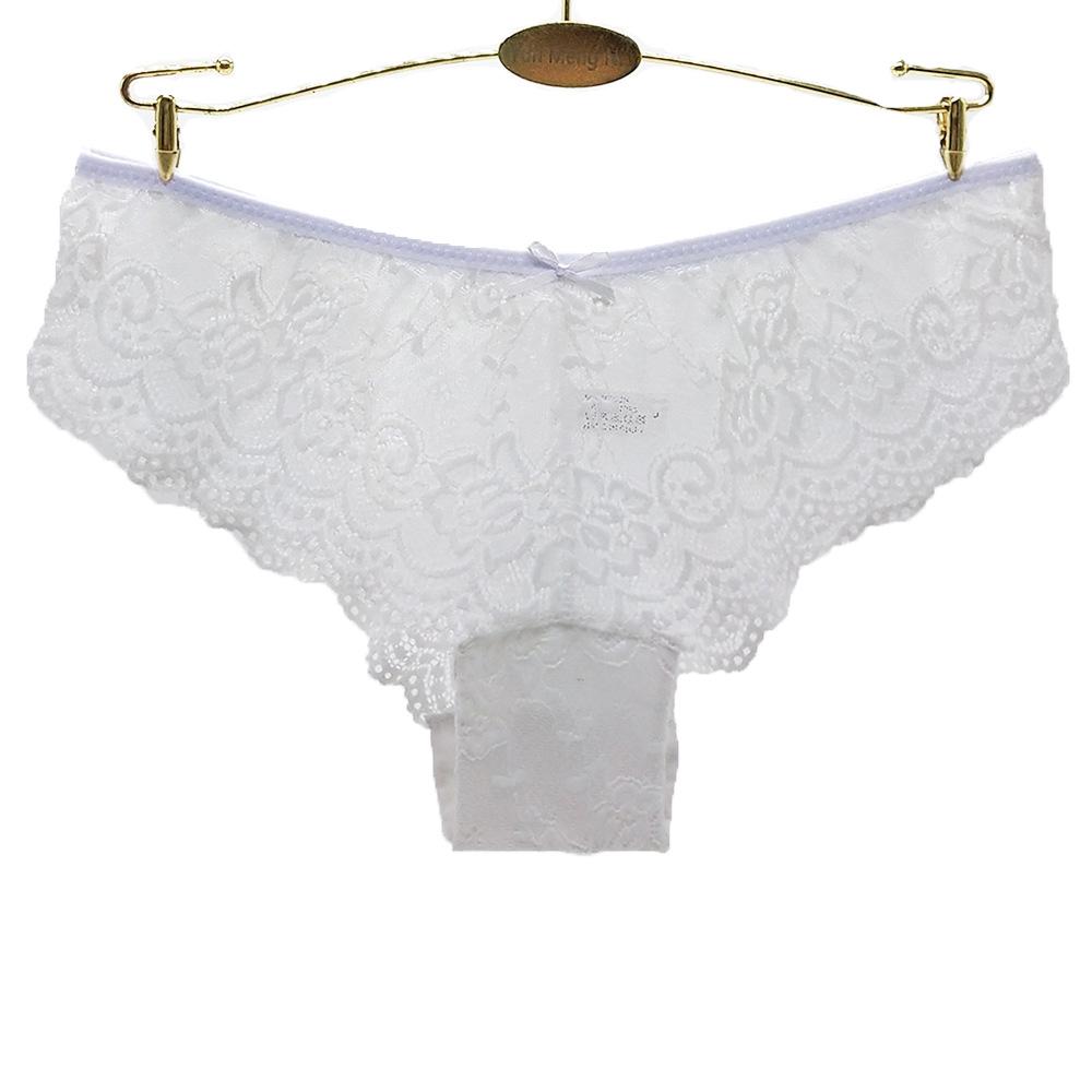 Calcinhas femininas roupa íntima algodão sexy renda vazada cintura baixa meninas cuecas senhoras calcinhas para mulheres 6 peças/lote