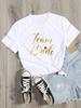 Casual Ladies Basic Ocollar White Short Sleeved Shirt Girl Future Mariee Love Bachelorette Wedding Party Women Shirt Aesthetic