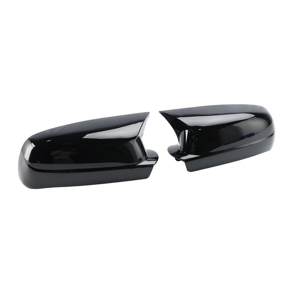 Glänzend Schwarz Flügel Außenspiegel Abdeckkappen Links + Rechts für VW Golf Mk4 1998-2004