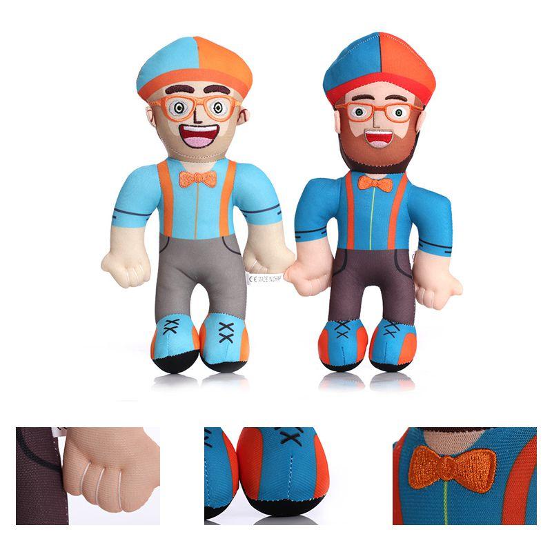 11 Inch Blippi Plush Toys Cartoon Soft Enlightenment Prop Suffed Doll Kids Gifts