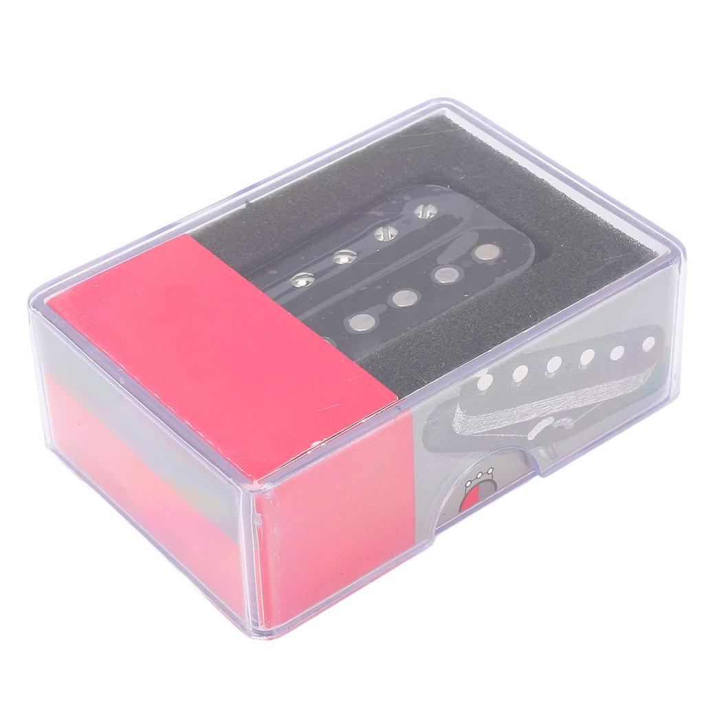 50mm Humbucker Pickup Alnico 5 Magnet Double Coil Pickup for 6 String Electric Guitar Bass Black