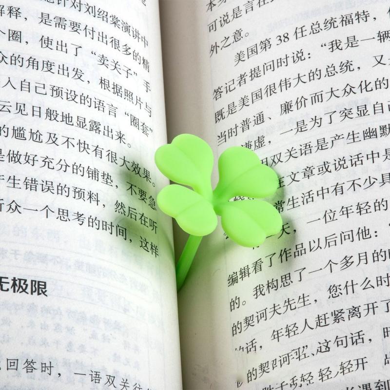 Mini Clover Book Page Marker Stationery for Teachers Students Classroom Rewards