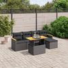 VidaXL Garden Lounge Set with Cushions 6 Pcs, Patio Sofas, Patio Furniture Set, Outdoor Furniture, Black 3273050
