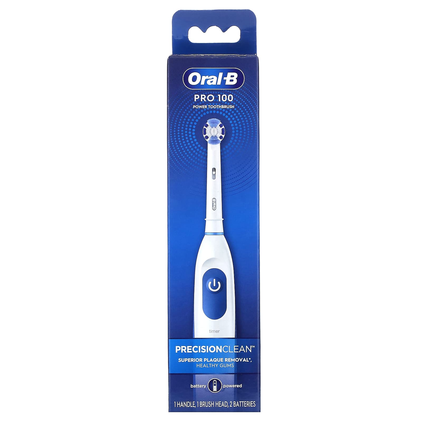 

Oral-B, Pro 100, электрическая зубная щетка, 1 зубная щетка