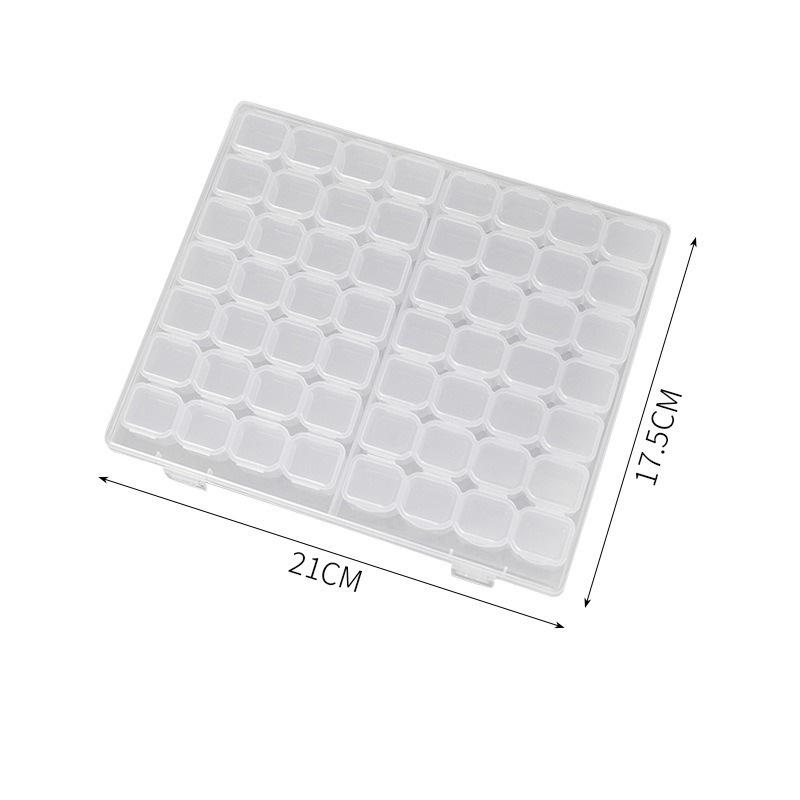 

28/56 сеток прозрачный органайзер коробка пластиковый квадрат регулируемые органайзеры коробки для хранения для дома косметика ювелирные изделия аксессуары