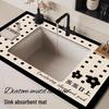 Hundun Diatomaceous Earth Kitchen Sink Absorbent Mat