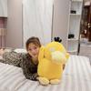 JUSCH 9.8 inch Plush Duck Stuffed Animal Soft Toys Yellow Duckling Duckie Stuff, Funny Cuddly Gifts for Kids Baby