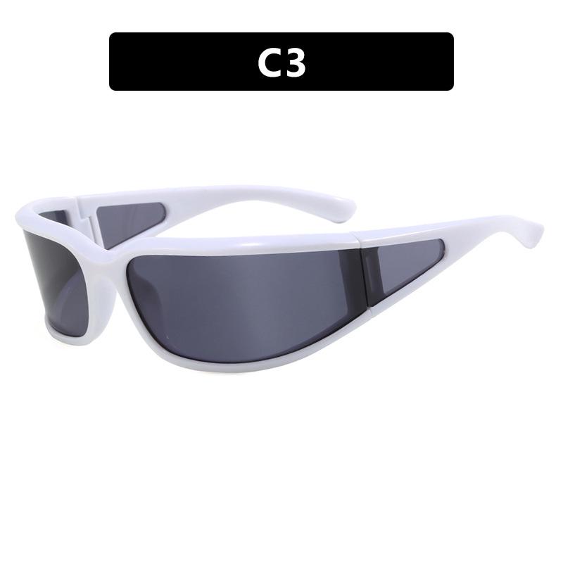 Y2K Windproof Sport Sunglasses: Influencer Style for Cycling with Narrow Frame