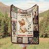 1 Stück Yorkshire Terrier, Echter Freund, Pfotenabdrücke Digital Bedruckte Flanelldecke, Super Weiche Plüsch Fleece Bettdecke, Vielseitig für Vier Jahreszeiten