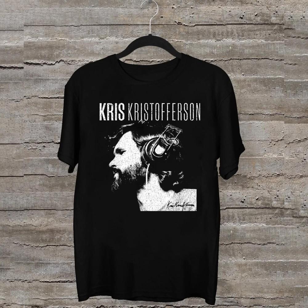 Rare Kris Kristofferson Men Black All Size 7D1014 Unisex T-Shirt XXL