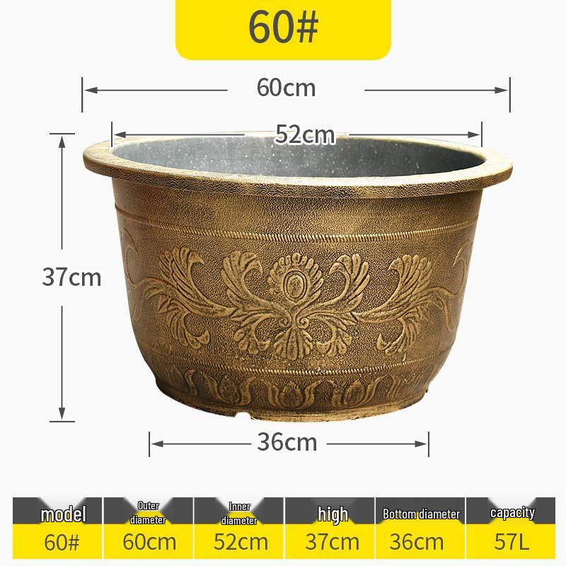 Extra Large Outdoor Plastic Flower Pot for Trees, Water Lilies, or Lotus Flowers