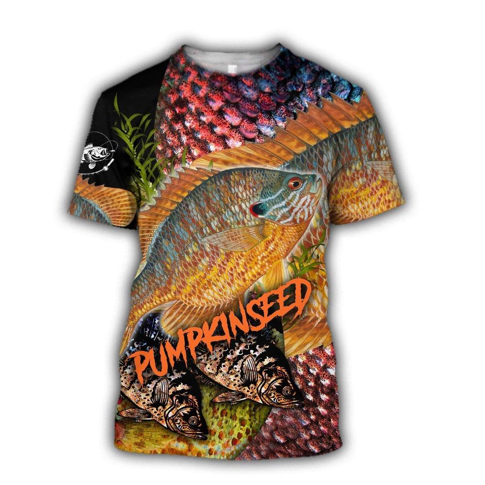 Men's Summer T-shirt Brook Trout Fishing 3D Printed Harajuku Casual Short Sleeve T-shirt Unisex Neutral Outdoor Quick Drying Top
