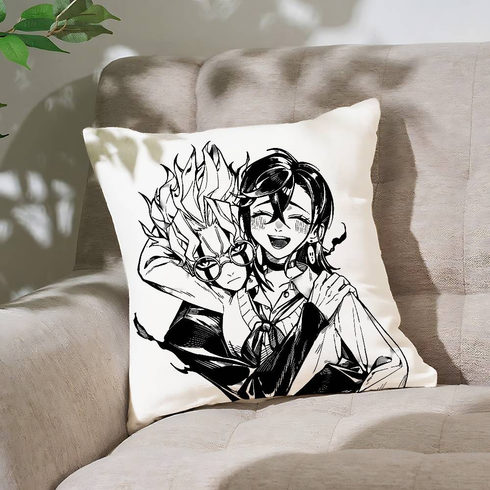 Anime Dandadan Kissenbezug Kissenbezug Weich Niedlich Dekokissenbezug Für Auto Sofa Kissenbezug Polyester Mit Reißverschluss