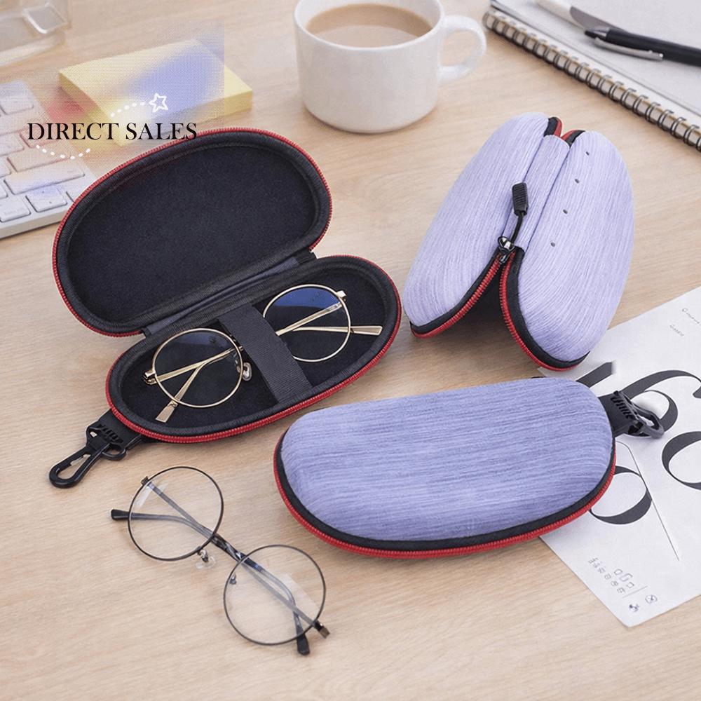 Large Capacity EVA Glasses Case with Carabiner Hook Hard Shell Eyewears Storage Box Dust-proof EVA Swim Goggles Case Women/Men