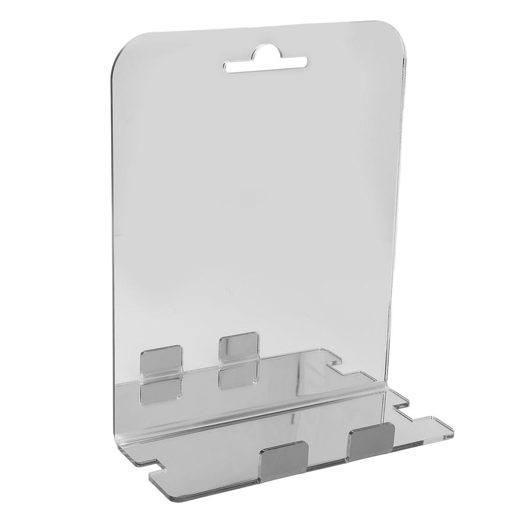 Fogless Shower Mirror Wall Hanging Frameless Shower Mirror with Stainless Steel Hook for Bathroom