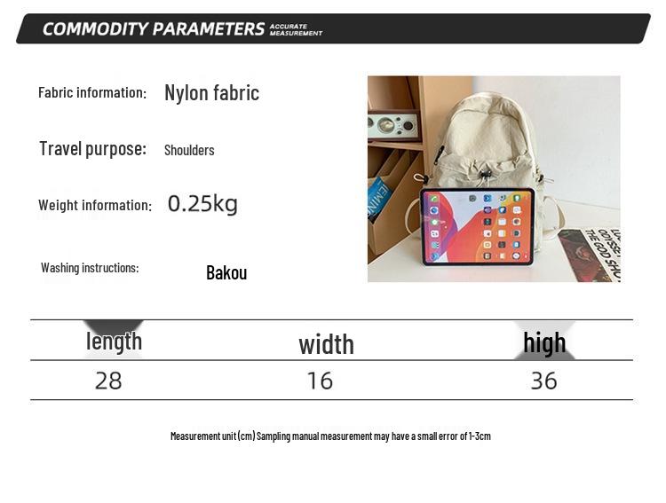 Japanese Pleated Nylon Backpack - Large, Lightweight, Casual Travel & College Laptop Bag for Men and Women