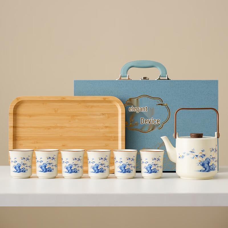 Jun Seventeen DH Ceramic Kung Fu Tea Set