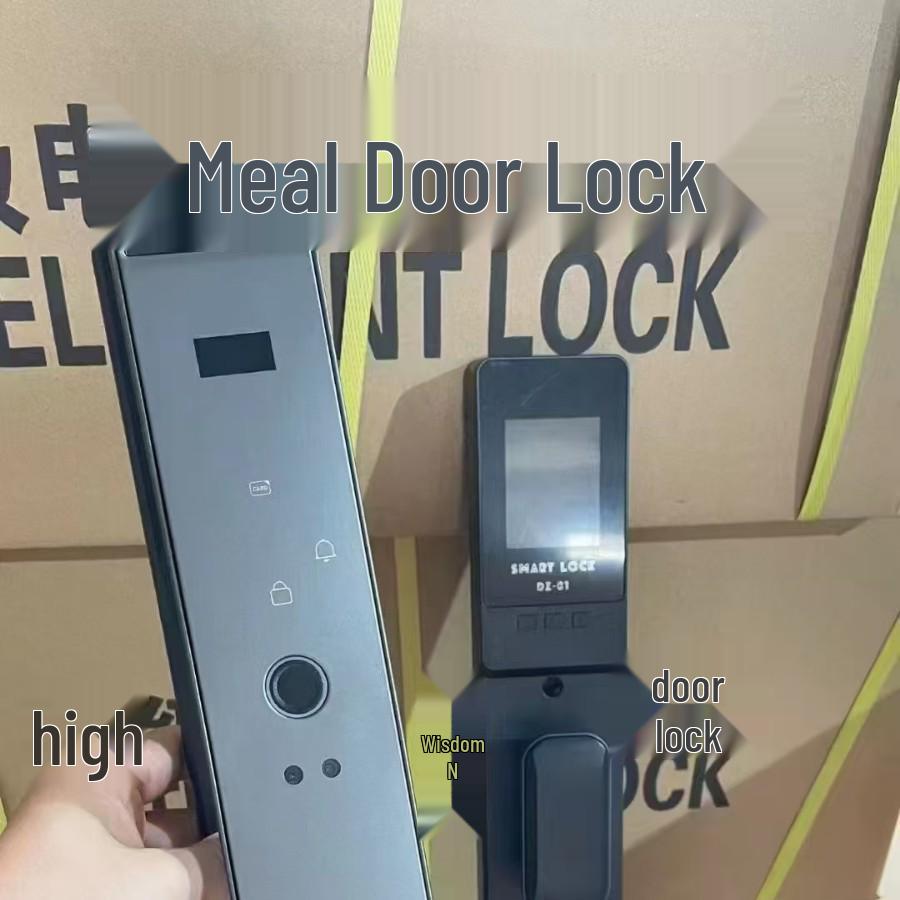 Smart Facial Recognition & Fingerprint Door Lock with Password, Anti-theft Peephole, and Electronic Access.