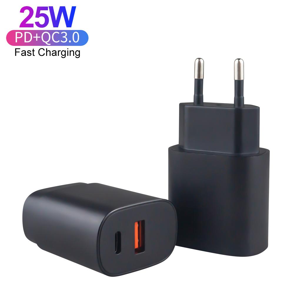 Carregador de Telefone de Alta Qualidade USB Tipo C Carregador Super Rápido 25W PD QC3.1 Adaptador de Energia para Samsung Galaxy S24 S23 Ultra S22