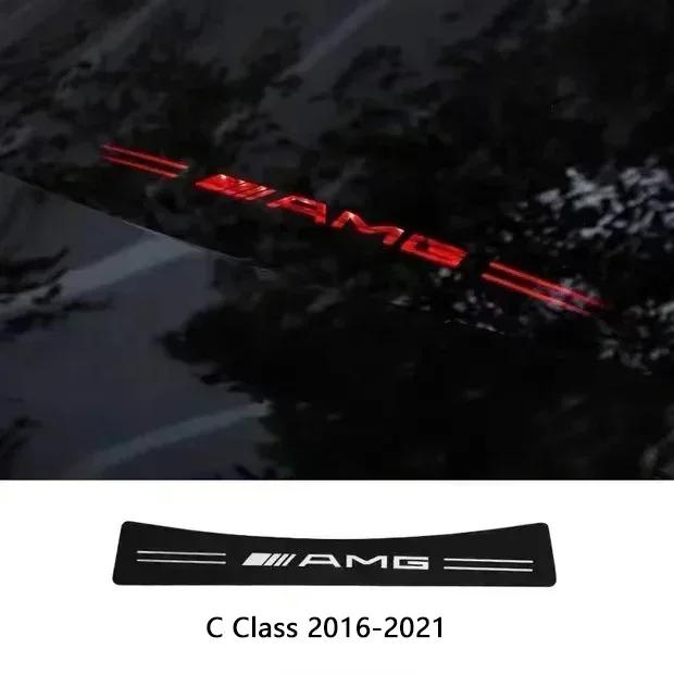 1pcs Car LOGO Accessories Brake Light Projection Board Sticker Emblem Decals For Mercedes benz AMG A C E Class W204 W203 W205 FD1