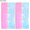 Gender Reveal Balloons with Fringe Curtain Boy or Girl Standing Foil Balloon Gender Reveal Party Decoration Supplies Baby Shower