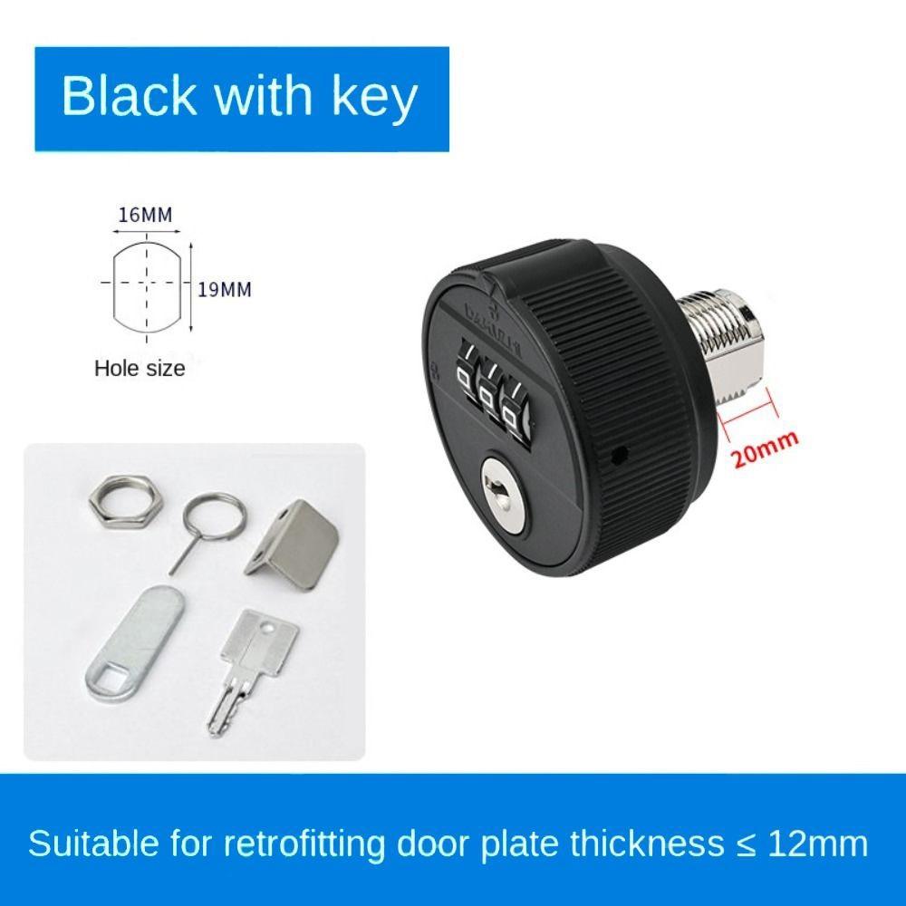With Key Password Lock Zinc Alloy Drawer Lock New Combination Lock  Cabinet Mailbox