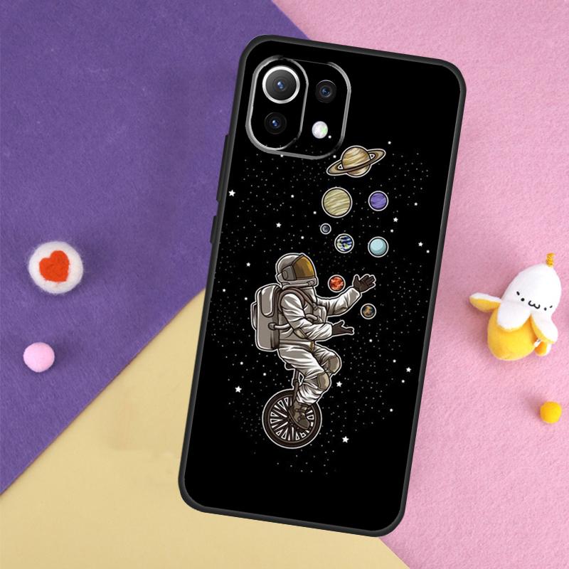 Aesthetic Space Moon Astronaut Case For Xiaomi 15 13 14 Ultra 14T 11T 12T 13T Pro POCO X7 Pro X3 X5 X6 F5 F6 M6 Pro Cover