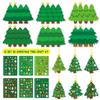 1 Set 3D Christmas Tree Craft Kit Decorative Paper Xmas Tree Hanging Ornaments  Christmas Party