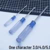 Transparent Handle Mini Crystal Screwdriver, Slotted & Phillips Head