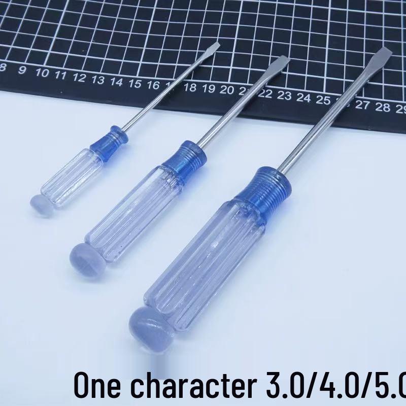 Transparent Handle Mini Crystal Screwdriver, Slotted & Phillips Head
