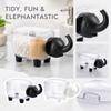 Plastic Shaped Cotton Holder Desktop Storage Box for Small Items and Accessories